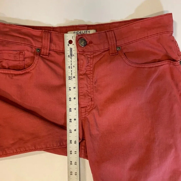 Fidelity Denim Men's Impala Slim Straight Denim In Havana Twill Jeans Size 33x30 - Picture 13 of 14